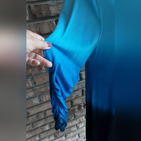 Philosophy Republic Clothing Ombree Asymmetrical Hem Dress  Tunic. - Picture 3 of 7